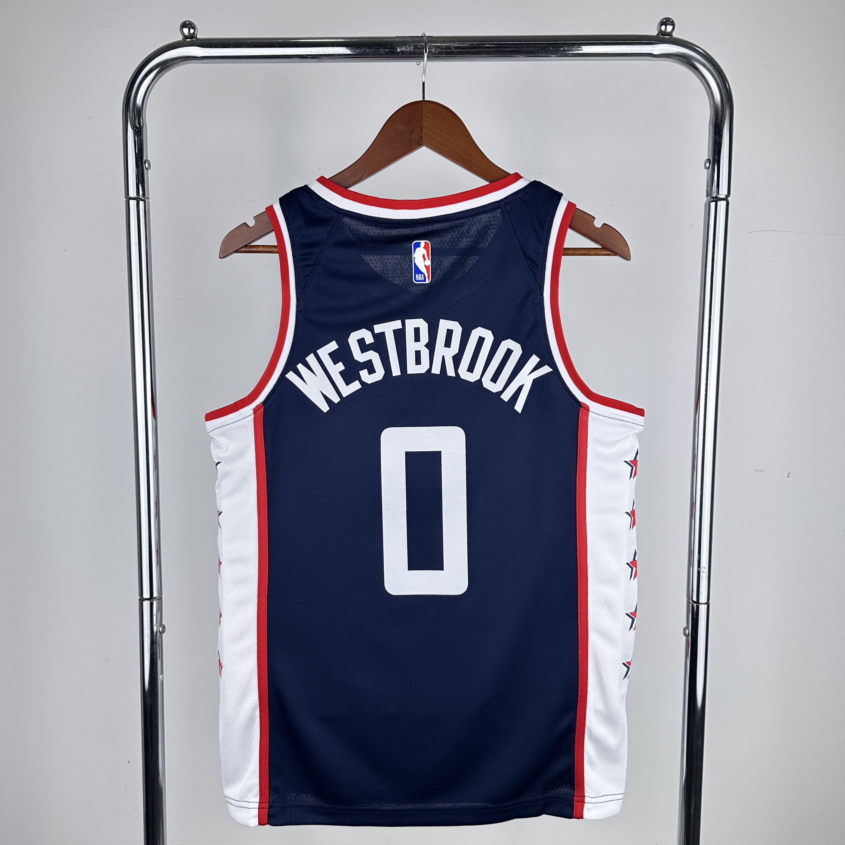 Men Los Angeles Clippers 0 Westbrook Blue City Edition Nike 2024 NBA Jersey